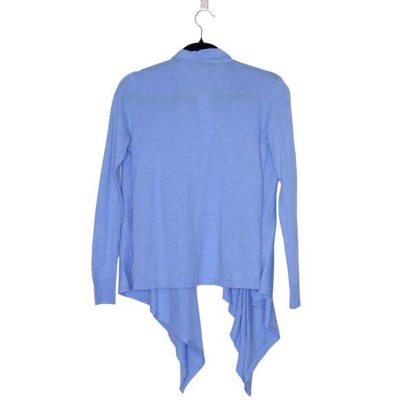 LILLY PULITZER NEW Danique Coolmax Open Cardigan Heathered Blue Peri Women's 2XS - Picture 4 of 15